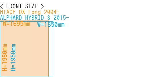 #HIACE DX Long 2004- + ALPHARD HYBRID S 2015-